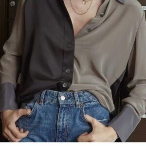 Equipment 100% Silk Button Down Blouse